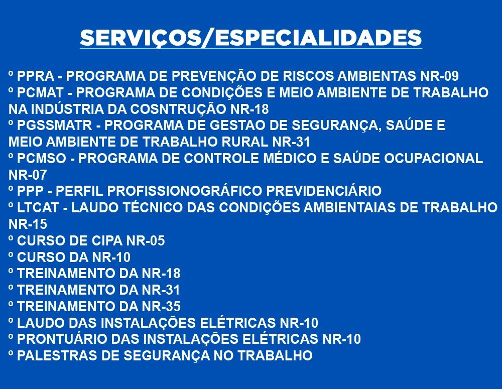 J M Consultoria e Segurança do Trabalho Ltda